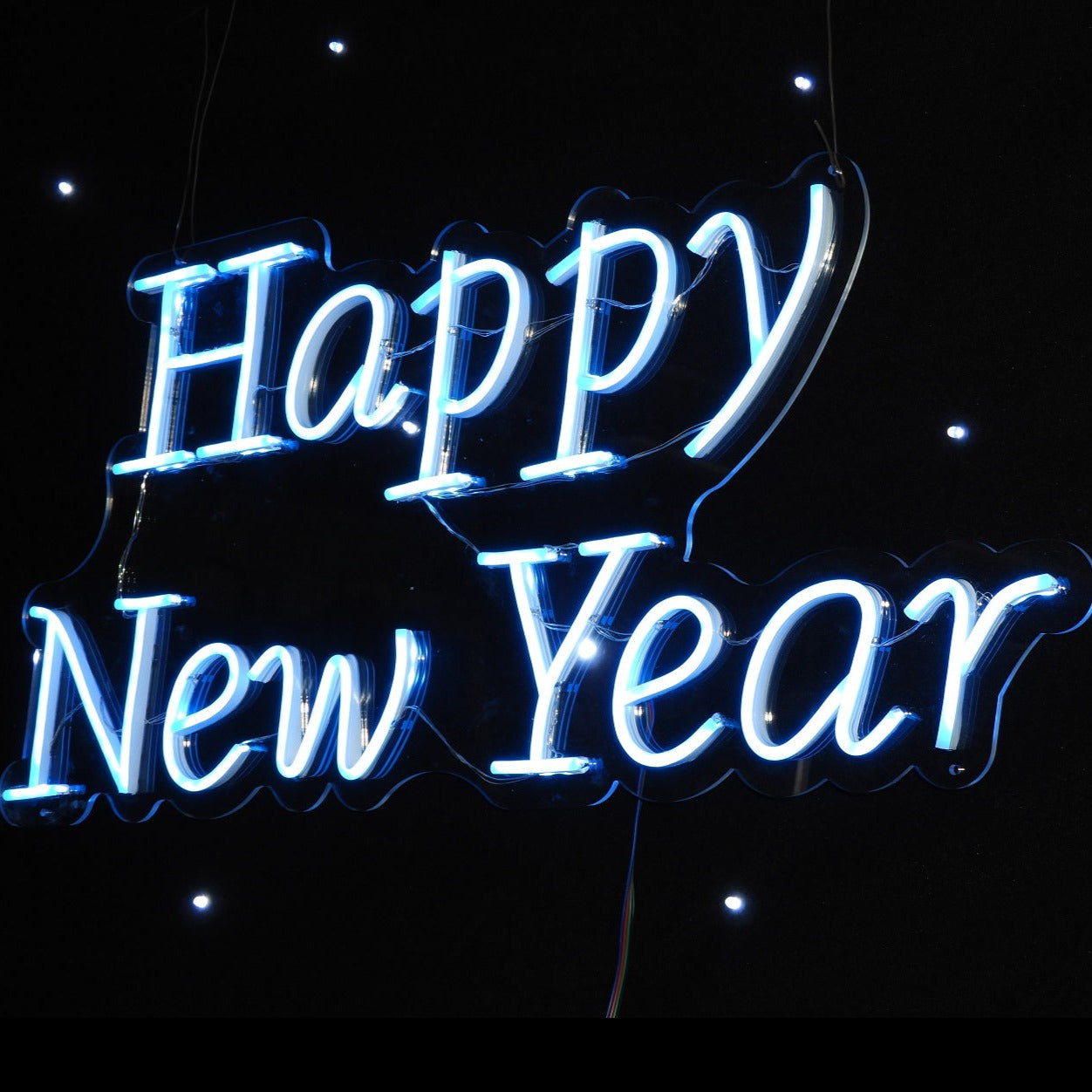 Happy New Year RGB Neon Sign 700mm x 331mm Get Lit Event