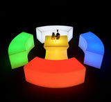 Led Glow Curved Bench Section