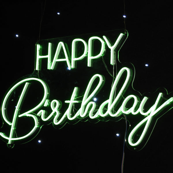 Happy Birthday RGB Neon Sign 800mm x 420mm