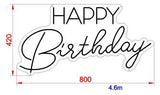 Happy Birthday RGB Neon Sign 800mm x 420mm