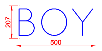 Boy RGB Neon Sign 500mm x 207mm