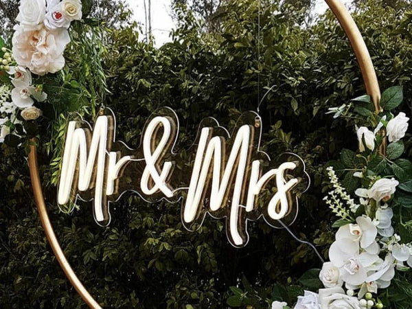 Mr & Mrs RGB Neon Sign 900mm x 320mm